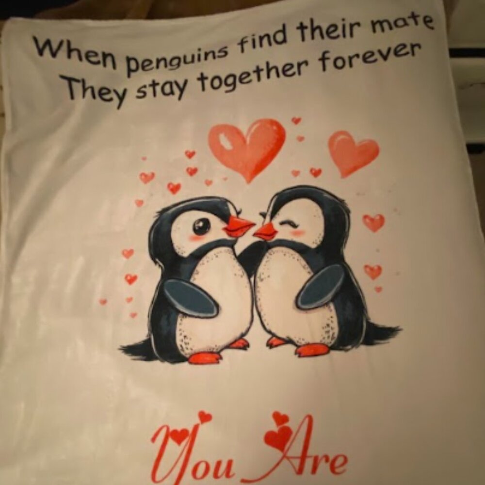 Penguin Comfy Blanket Brand new, perfect for any occasion